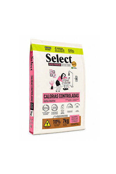 SELECT Weight Control Adult Dry Cat Food Salmon Peas & Apple Flavor Low Calor...