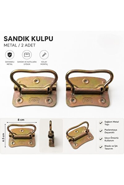 Doğan DGN2 Büyük Sandık Kulbu Sandık Tutma Taşıma Kulpu (2 Adet)