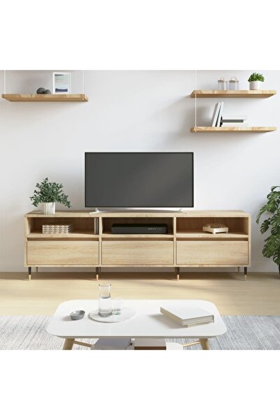 Concept Comodă TV, stejar sonoma, 150x30x44,5 cm, lemn prelucrat