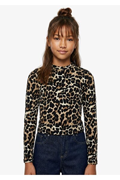 Kız Çocuk Uzun Kollu Leopar Body