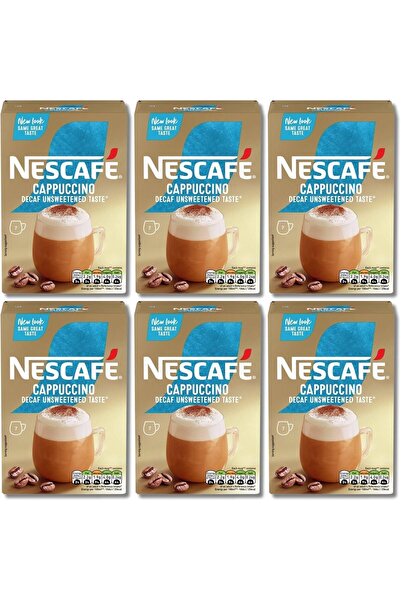 NESCAFÉ ( عرض التوفير ) عدد 6 باكت قهوة نسكافيه جولد منزوع الكافيين غير محلى ...