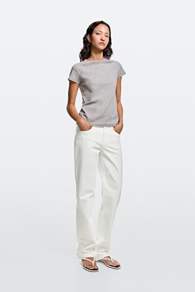 Massimo Dutti Düşük bel straight fit jean
