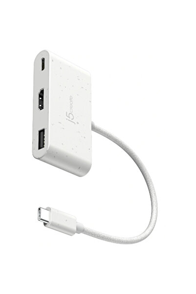 j5create -Port USB-C la HDMI USB/Tip-A cu alimentare prin cablu