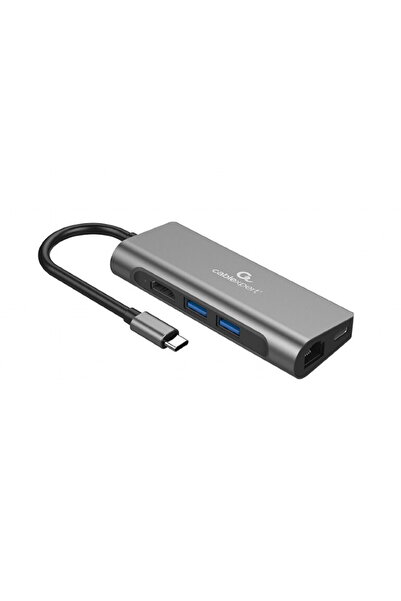 Gembird DOCKING Station universal, 5-in-1, conectare PC USB Type C, USB-C x 1...
