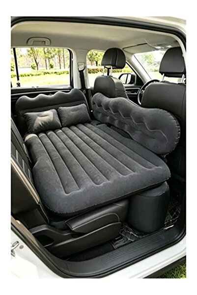 Lorraya Inflatable Car Travel Bed with Pump and Pillow Set - Comfort for Long...