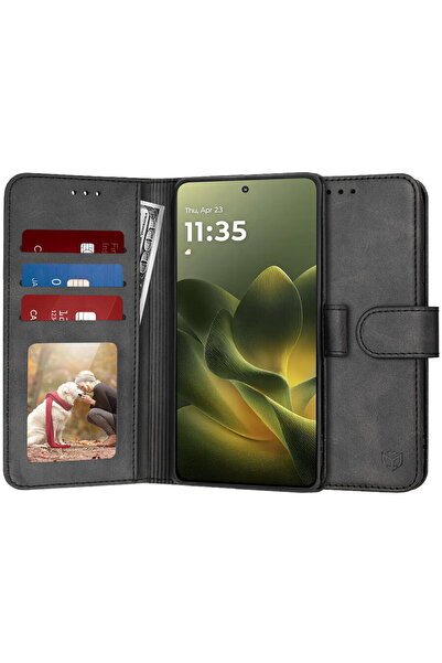 Techsuit Husă pentru Motorola Edge 70 - Tip agendă - Negru