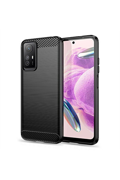 Techsuit Husa pentru Xiaomi Redmi Note 12S - Carbon Silicone - Black