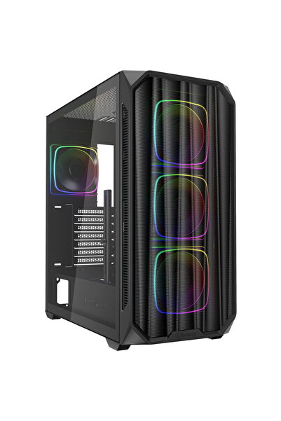 SHARKOON Mid Tower Fara sursa AK5M RGB Negru