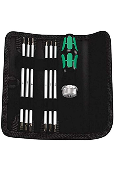 wera Kraftform Kompakt Vario RA SB, set de biți, 7 piese (negru/verde, incl.)...