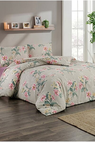 Taç Kristal Ranforce Tek Kişilik Nevresim Takımı Flora