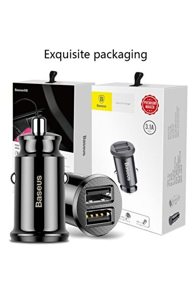 Baseus Încărcare rapidă 2 x 3.1A, Iluminare LED și Dimensiuni Reduse