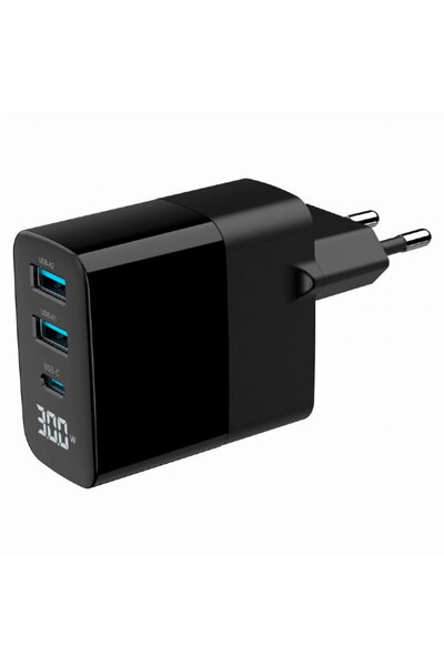 Gembird Universal 18W LCD display tehnologie GaN Negru