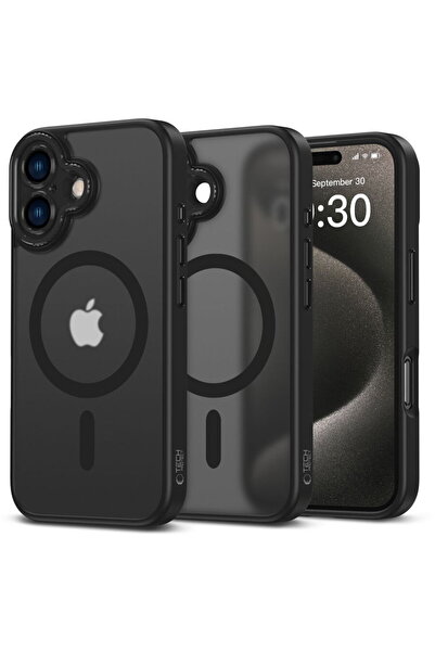 Tech-Protect Magcam Θήκη MagSafe για Apple iPhone 16, προστασία κάμερας, μαύρο