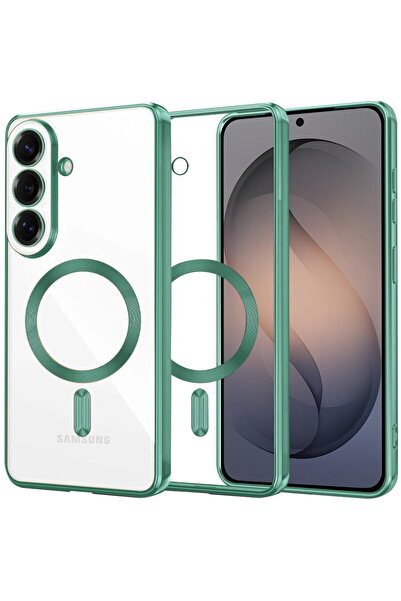 Techsuit Husa pentru Samsung Galaxy S26 - Luxury Crystal MagSafe - Light Green