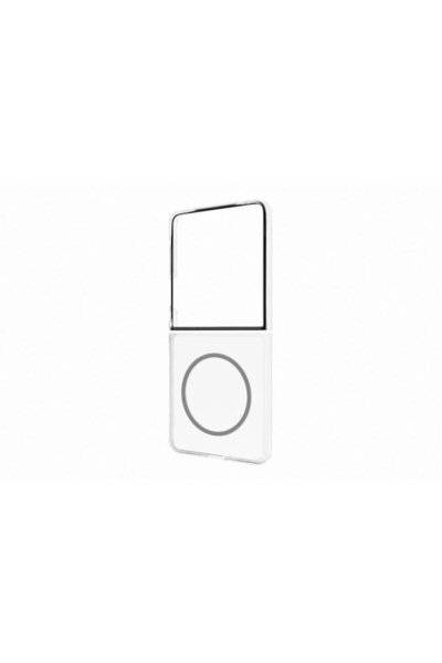 Samsung Galaxy Z Flip 7 - Husă magnetică transparentă cu protecție spate, Tra...