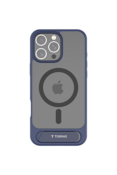 TORRAS Husă Seria Pstand pentru iPhone 16 Pro (Albastru)