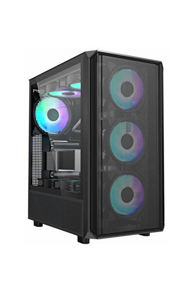 SERIOUX SRXC-VANGUARD, MiddleTower, Fara sursa, ATX, Negru