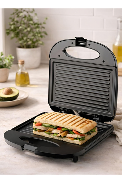 Cady One Electric Sandwich Maker 850W Dual Heating Plates Non-Stick Surface E...