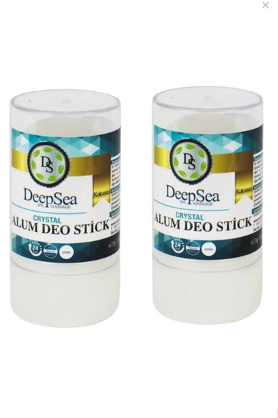 DeepSEA Tuz Taşı 60 gr * 2 Adet | Kristal Doğal Tuz içeren Roll-on Stick | Po...