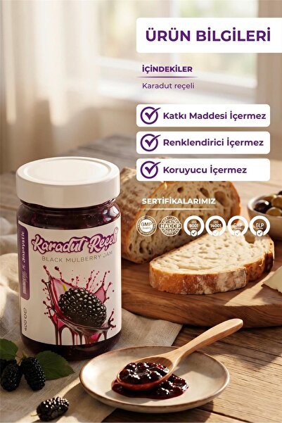 Kocaseyit Yöresel Karadut Reçeli 400g