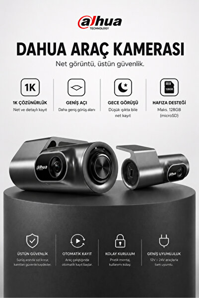 DAHUA M1Pro Full HD 1080P G-Sensör Gece Görüş Destekli Döngüsel Kayıt Yapabil...
