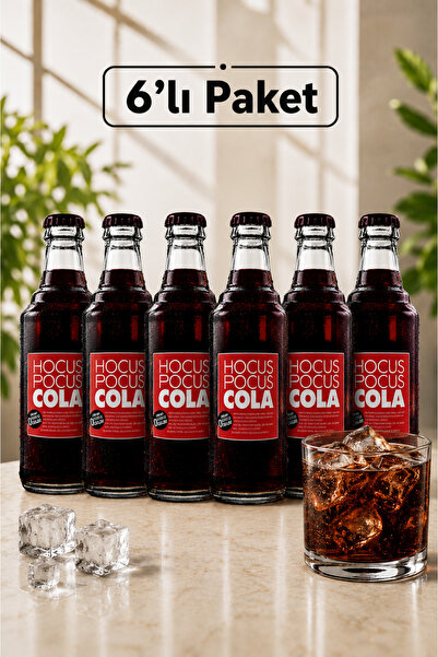 HOCUS POCUS Kola - Sıra Dışı Lezzet & Özel Formül 250 ml x 6'lı Paket Cola