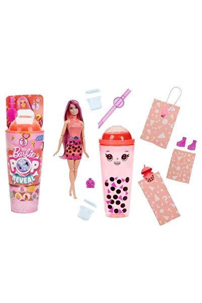 Barbie Set păpușă și accesorii Pop Reveal din seria Bubble Tea, cu păpușă fas...