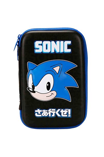 Sonic The Hedgehog Desenli Siyah Kalem Kutusu 3334