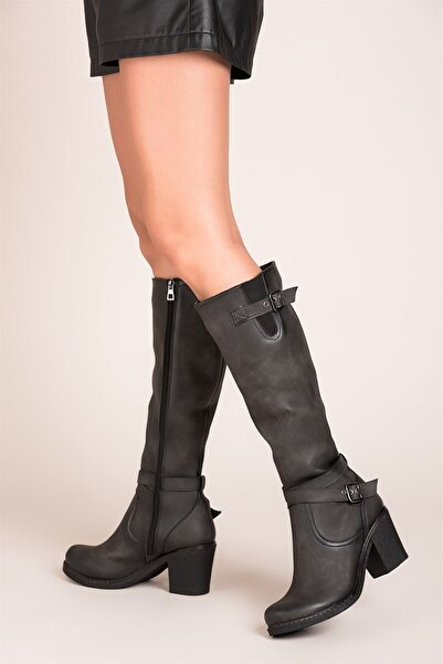 Fox Shoes Ghete de damă gri C674250109