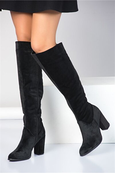 Fox Shoes Cizme negre de damă A654018002