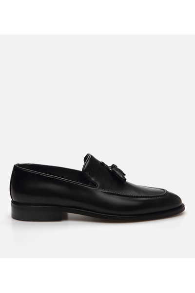 Hotiç Men's Leather Black Loafer