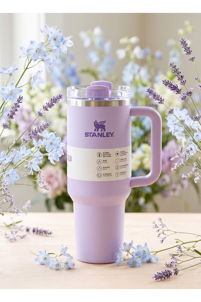 Primo Plus Stanley 40oz Mug: Stainless steel thermal mug, lid, and decorative...