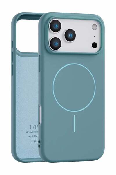 Vissona iPhone 17 Pro Max Uyumlu İçi Kadife Magsafe Wireless Şarj Telefon Kılıfı