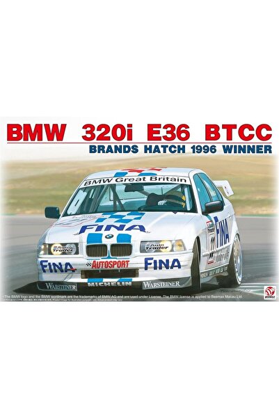 NUNU BX24045 1/24 Ölçek, Bmw 320i E36 BTCC (Brands Hatch 1996 Winner), Otomob...