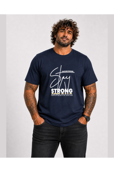 Starbattal Tricou cu gâtul în formă de O pentru bărbați, mărime mare, Strong ...