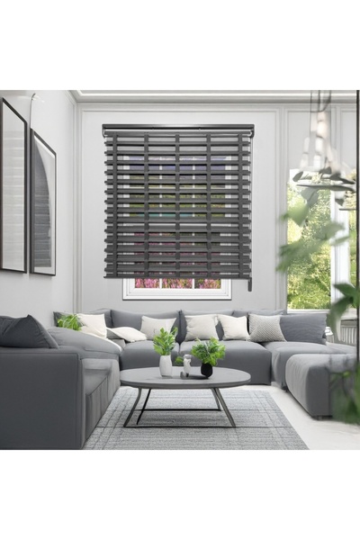 Y&S YS PERDE TASARIM Picasso Kumaş Jaluzi Store Perde, Premium Alüminyum Kasa...