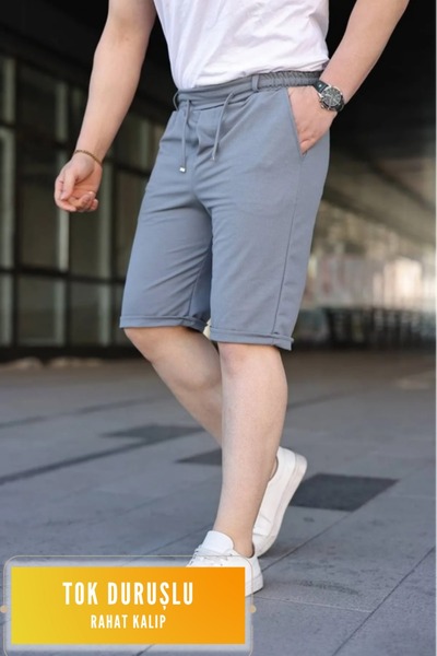 VELİZADE Erkek Slim Fit Boru Paça Beli Lastikli Bağcık Detaylı Likralı Klasik...