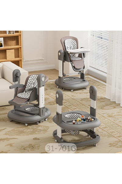 Mini Baby مشاية وطاولة طعام وكرسي هزاز للطفل 3 في 1