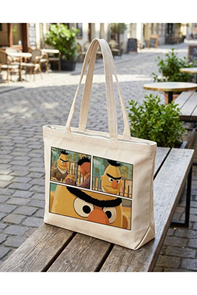 buzagi tasarım ürünleri Edi Ile Büdü Zippered Lined Gusseted Canvas Bag 35 X ...