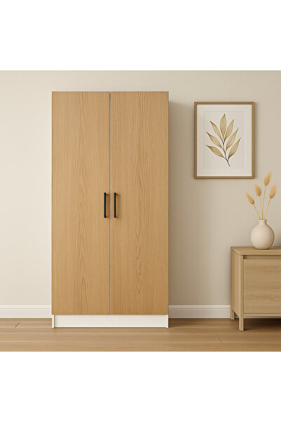 DEMEZLER MOBİLYA 2 Kapaklı Elbise Dolabı (180×70×50 cm)