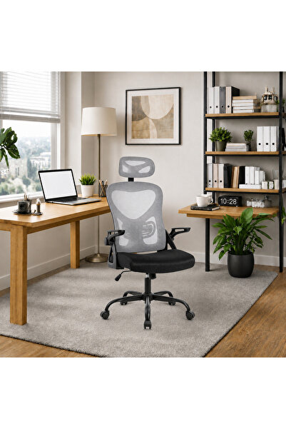 Adore Mobilya Action X Ergonomik File Sırtlı Yönetici ve Çalışma Koltuğu – Gri
