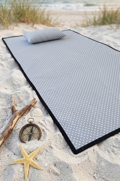 Nurnivus Mini Yastıklı Plaj Piknik Örtüsü Kum Ve Su Tutmayan Katlanır Kamp piknik plaj örtüsü 80x160 cm