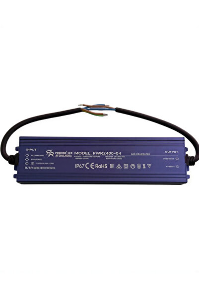 POWERR LED AYDINLATMA 24 Volt 6.25 Amper 150 Watt Dış Mekan Metal Kasa Trafo ...