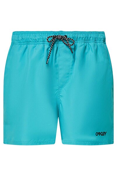 Oakley Șorturi de înot pentru bărbați, tip beach volleyball, 16 inch - Albast...