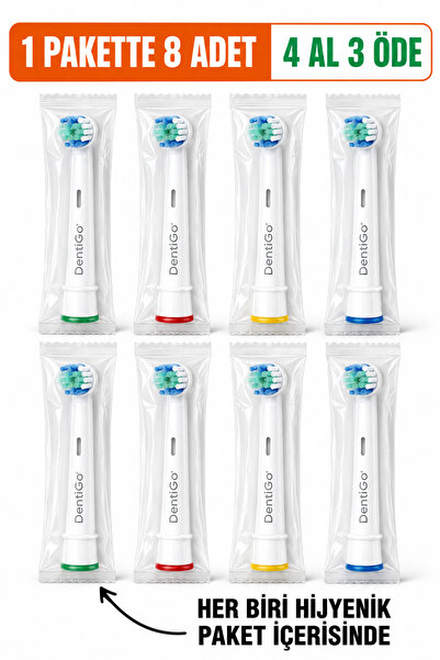 DentiGo Diş Fırçası Başlığı - OralB | Braun Uyumlu - Elektrikli Diş Fırçası Y...