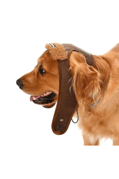 Petza Küçük Orta ve Büyük Irk Köpek Şapka Pilot Kahve