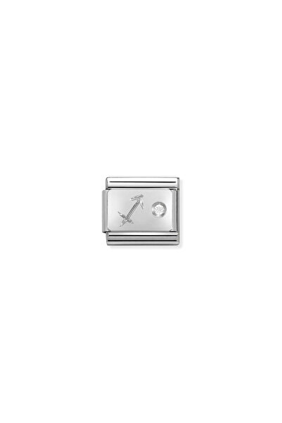 NOMİNATİON Composable Classic Zodıac Stainless Steel, Cub, Zirc And 925 Silve...