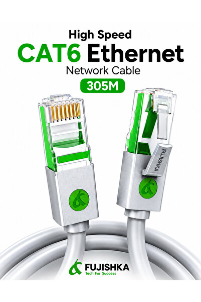 FUJISHKA High Speed CAT6 Ethernet Cable 305M - RJ45 LAN Cable for Router, Mod...