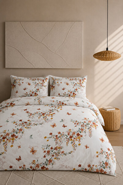 Boreas Home Σετ Παπλωματοθήκη Διπλή με Βαμβακερά Ελαστικά Σεντόνια 200x220 εκ...
