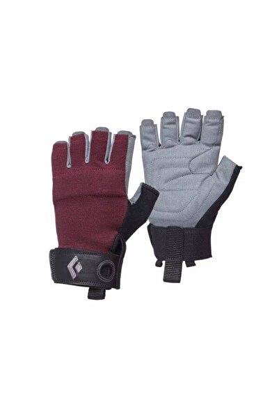 BLACK DİAMOND WOMEN'S CRAG HALF FINGER GLOVES - أحمر - XS